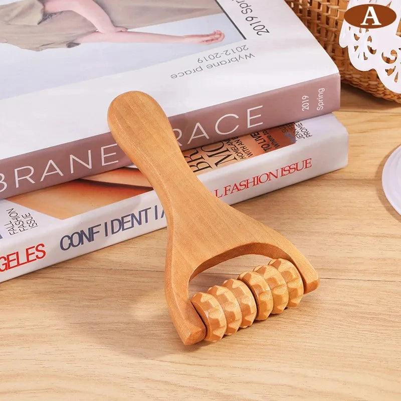 Versatile Wooden Roller Massager